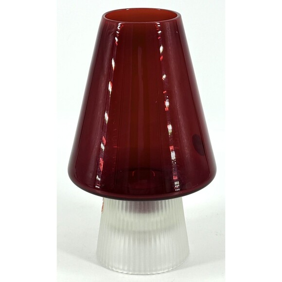 Per Lütken for Holmegaard. A rare 16 cm "Hygge" lamps for candles in red - Picture 3 of 7